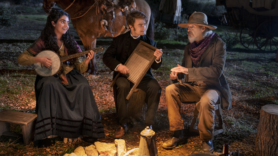Daniel Radcliffe, Steve Buscemi & Geraldine Viswanathan 