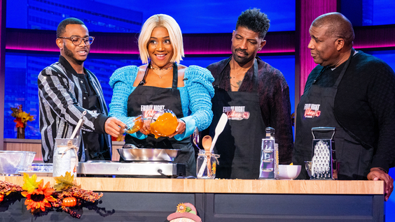 Kwame Onwuachi, Tiffany Haddish, Deon Cole & Curt Menefee