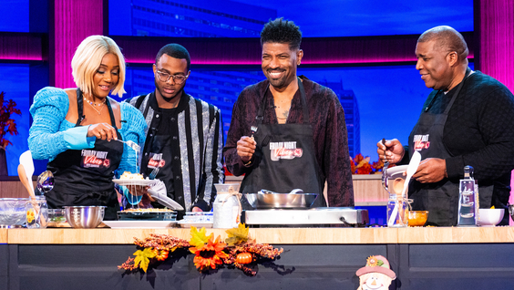 Tiffany Haddish, Kwame Onwuachi, Deon Cole & Curt Menefee