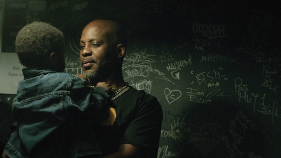 Earl “DMX” Simmons with his son Exodus in the green room at the El Rey Theater in Albuquerque, NM (2019)
