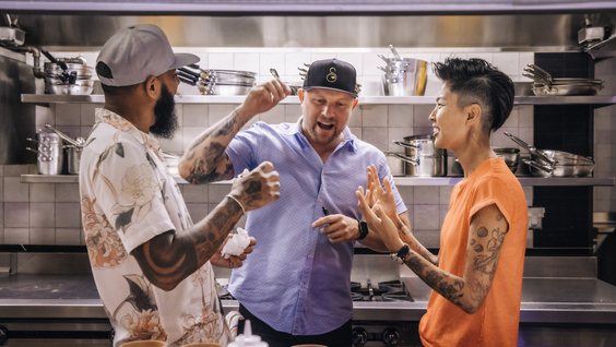 Justin Sutherland, Jeremy Ford & Kristen Kish 