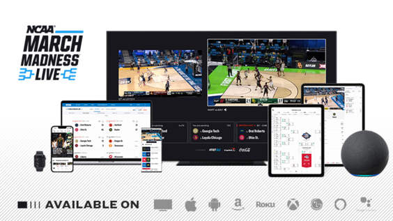 NCAA® March Madness® Live, Tri-Presented by AT&T 5G, Coca-Cola and Capital One, Debuts New Multi-Game Viewing Options and Immersive Always-On Experiences for 2022 NCAA Division I Men's Basketball Championship | Pressroom