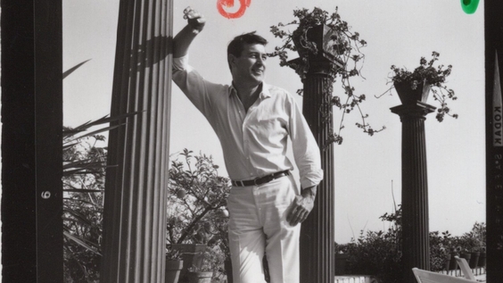 Rock Hudson at his home “The Castle” (1960s)