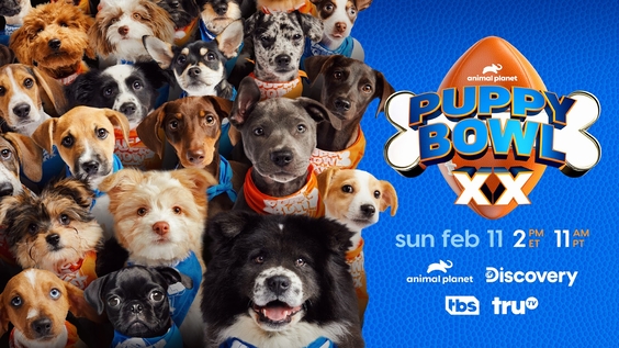 	"Puppy Bowl" Celebrates 20 Years with the Puppiest "Puppy Bowl" Ever on Sunday, February 11