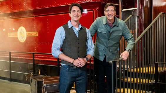 Host James and Oliver Phelps - Food Network's Harry Potter Wizards of Baking