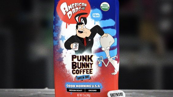 TBS’ “American Dad!” and Green Day’s Punk Bunny Coffee Team Up for Limited-Edition Blend ‘Good Morning U.S.A.’ 