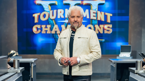 Host Guy Fieri on Food Network's Tournament of Champions VI 