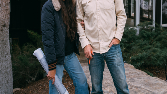 Chip and Joanna Gaines as seen on Fixer Upper: Colorado Mountain House 