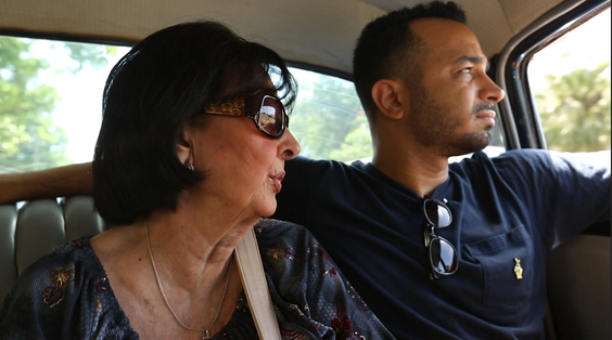 Andy Señor, Jr. (right) with his mother, Gloria (left)