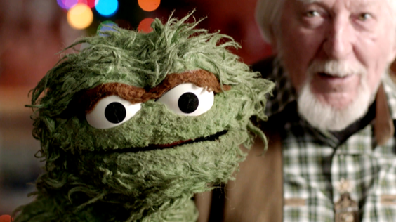 Carroll Spinney and Oscar The Grouch