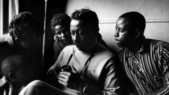 Gordon Parks (center)