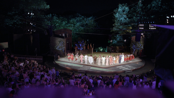 Performance at the Delacorte Theater