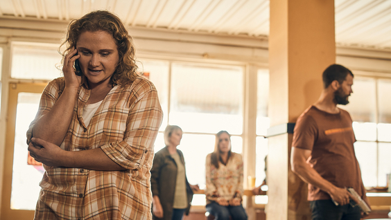 Danielle Macdonald and Jamie Dornan