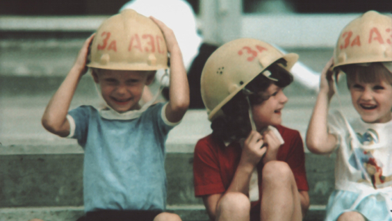 Children with Hardhats