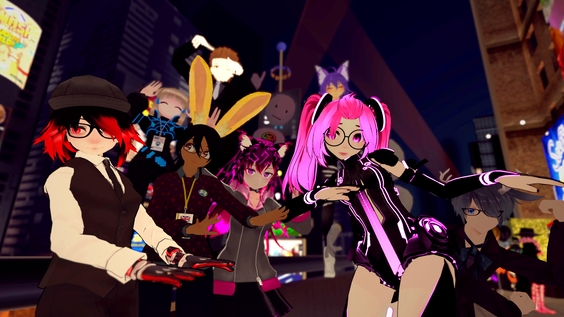 Jenny dancing in virtual reality