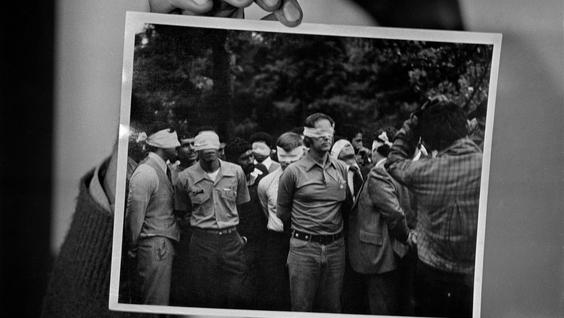 Blindfolded American Hostages