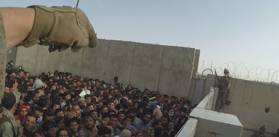 The gates at Kabul airport