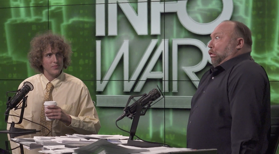 Andrew Callaghan and Alex Jones