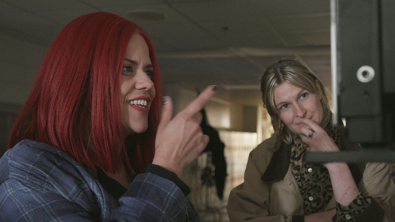 (from left) Director Cecilia Aldarondo and Co-Director Sarah Enid Hagey