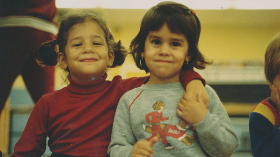 Director Cecilia Aldarondo (right) with her sister Laura Gallegos (left)