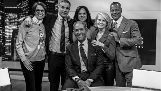 Mary Carillo, Jon Frankel, Bryant Gumbel, Soledad O’Brien, Andrea Kremer and David Scott