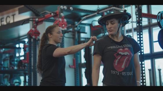 Becky Summers (left) and Tatiana Suarez in rehab