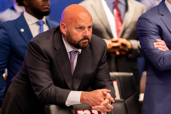 Brian Daboll, Head Coach, New York Giants, during the 2024 NFL Draft