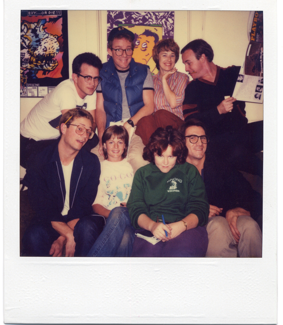Pee-wee office Polaroid