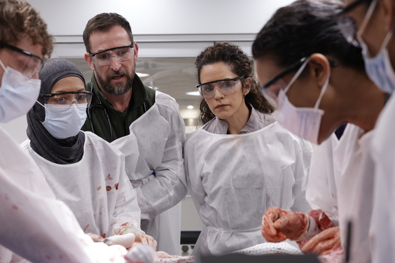 Gerran Howell, Amielynn Abellera, Noah Wyle, Sepideh Moafi, Supriya Ganesh