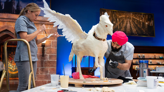 Contestants Katie Bonzer and Jujhar Mann