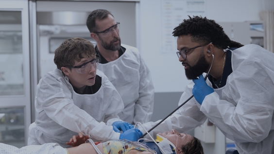 Gerran Howell, Noah Wyle, Brandon Mendez Homer