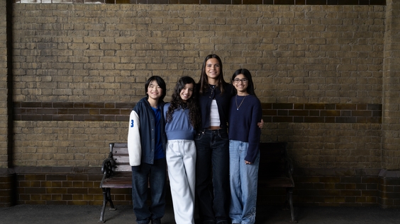 Ravenclaw (left to right): Aaron Zhao (Terry Boot), Eve Walls (Lisa Turpin), Scarlett Archer (Penelope Clearwater), Anjula Murali (Padma Patil)