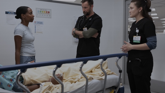 Sasha Compere, Noah Wyle, Isa Briones