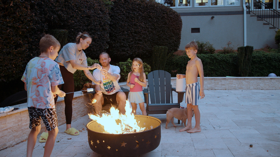 Tim Ream (center) with his family Kristen, Aidan, Theo, and Lilia
